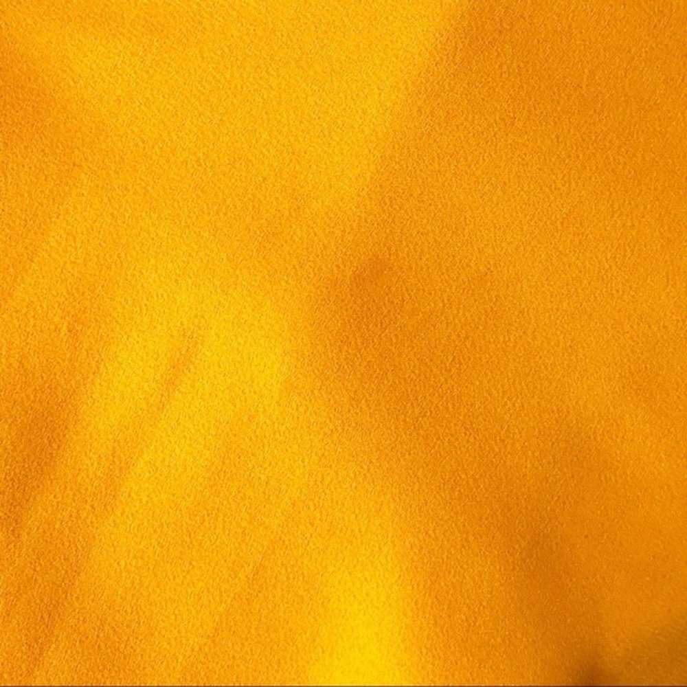 Express Yellow High-neck Flowing Fit & Flare Dress - Picture 6 of 7